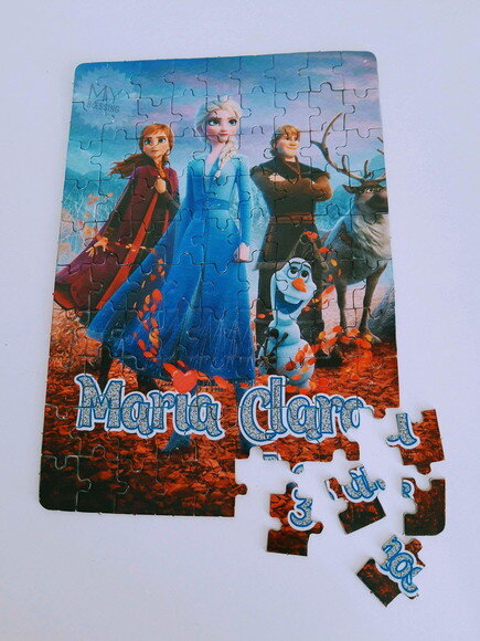Quebra Cabeça Personalizado Frozen