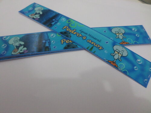 Rotulo para Agua Bob Esponja