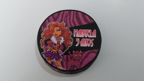 Rotulo para agua monster high