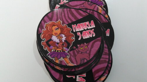 Rotulo para agua monster high