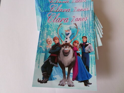 rotulo para bisnaga frozen