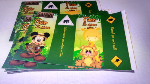 Rotulo para Caixa de Suco Mickey Safari