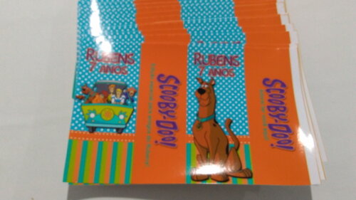Rotulo para Caixa de Suco Scooby Doo