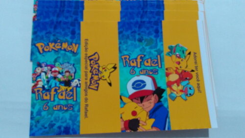 Rotulo para Caixa de Suco Pokemon