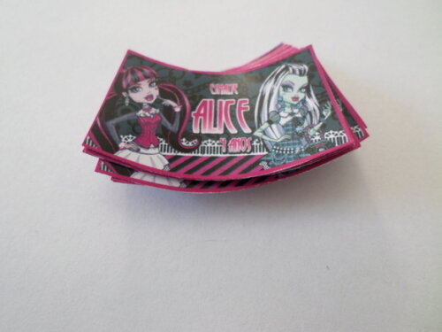 rotulo para esmalte monster high