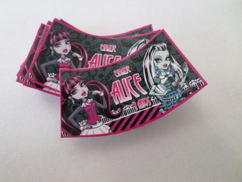 rotulo para esmalte monster high