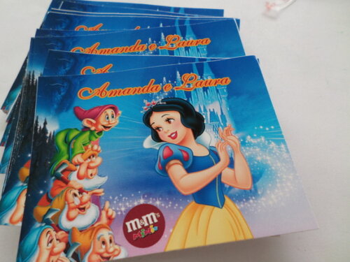 Rotulo para mms branca de neve