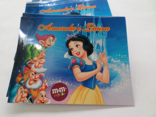 Rotulo para mms branca de neve
