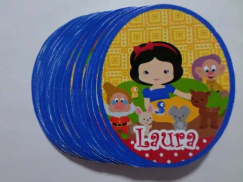 Rotulo para tubet branca de neve