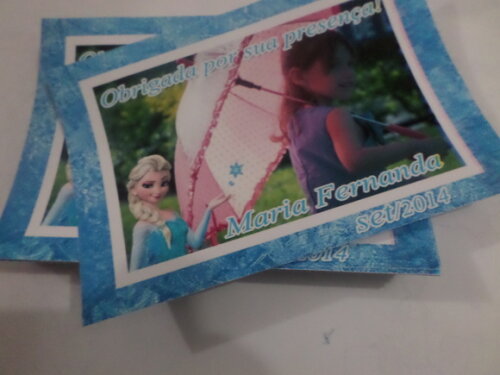 Rotulo para sacolinhas frozen