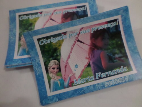 Rotulo para sacolinhas frozen