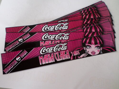 Rotulo Personalizado para Coca Cola Monster High