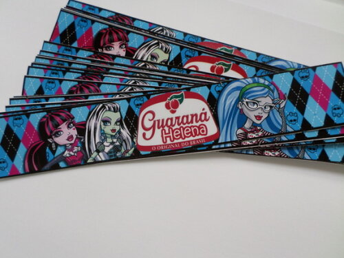Rotulo Personalizado para Guarana Monster High