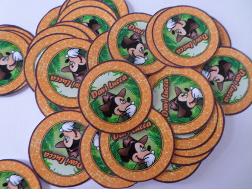 Rótulo Personalizado para Latinha Mickey Safari