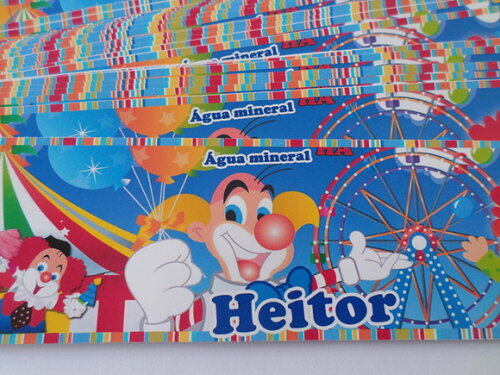 Rótulos para Agua Circo