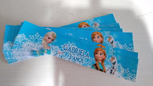Rotulos para Agua Frozen