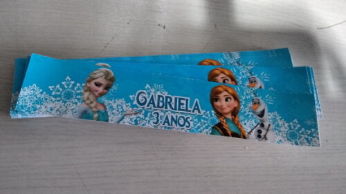 Rotulos para Agua Frozen