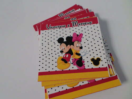 Rótulos para baton do mickey