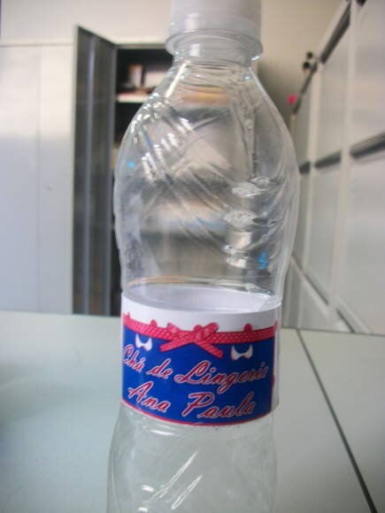 Rótulos para Garrafinha de agua