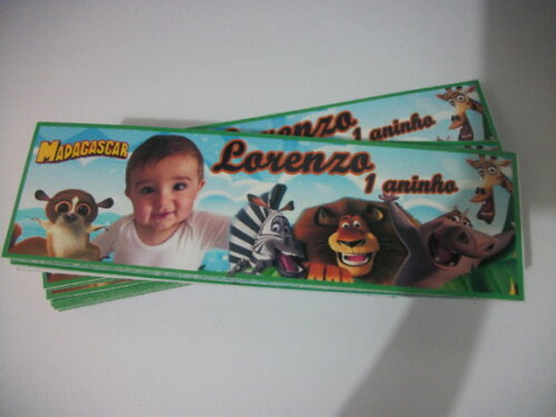 Rótulos Para Papinha do  madagascar