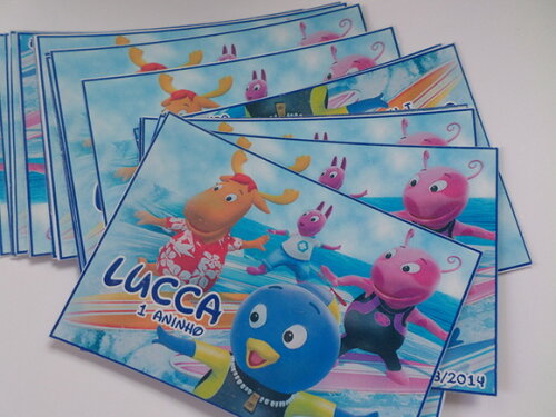 Rótulos para squeeze backyardigans