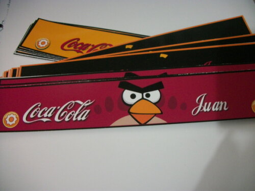 Rótulos Personalizados Para Coca Cola Angry Birds