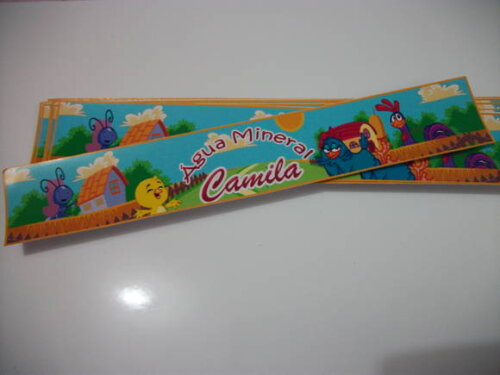 Rótulos Personalizados Para Agua Galinha Pintadinha