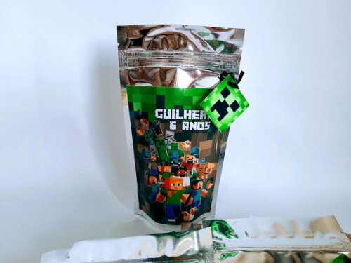 Saco Metalizado Minecraft,