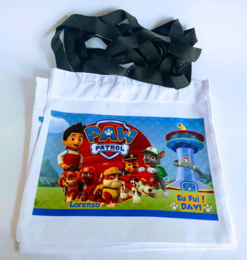 Sacolinhas Personalizadas Patrulha Canina