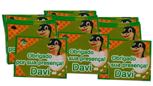 Tag Personalizada Dinossauro