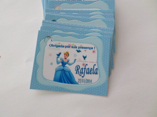 Tag Personalizado Cinderela