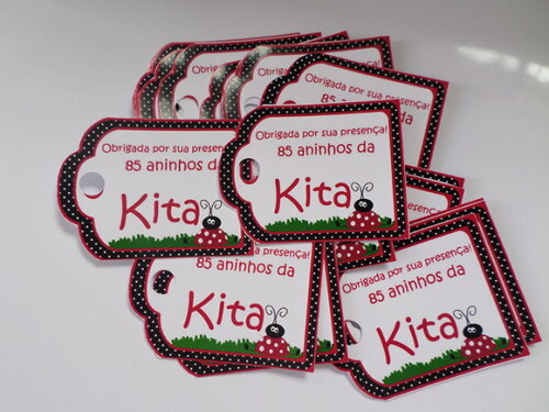 Tag Personalizado Joaninha