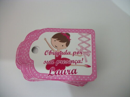 Tags Personalizados Bailarina