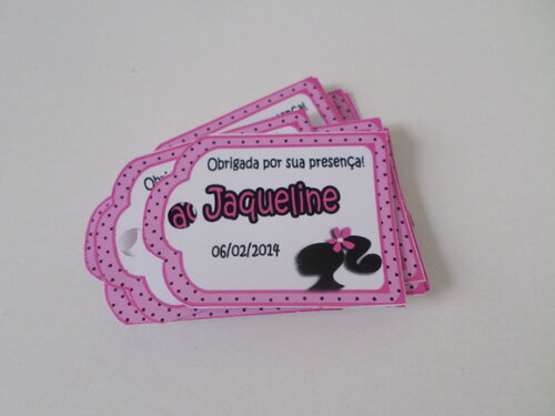 Tags Personalizados Barbie