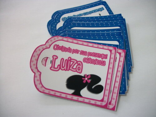 Tags Personalizados Barbie