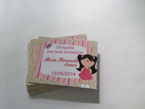 Tags Personalizados Boneca de Pano