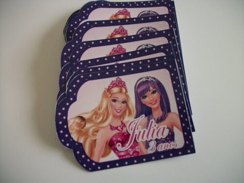 Tags Personalizados Barbie Pop Star