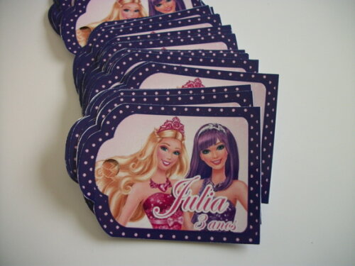 Tags Personalizados Barbie Pop Star