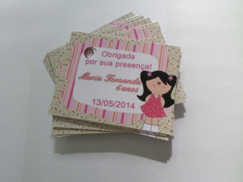 Tags Personalizados Boneca de Pano
