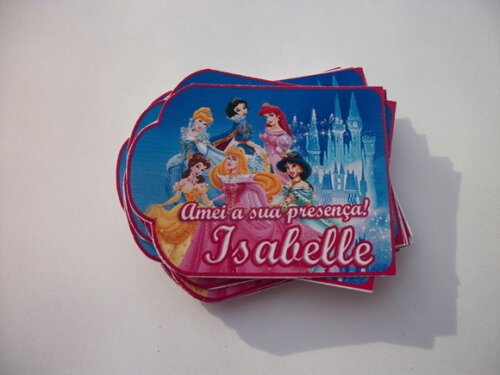 Tags Personalizados das Princesas