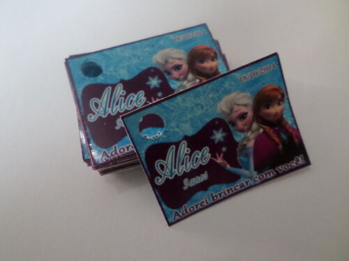 Tags Personalizados Frozen