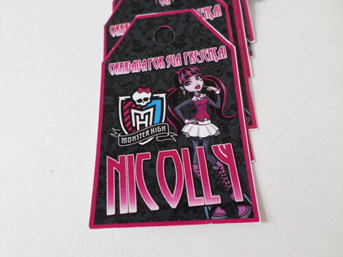 Tags Personalizados Monster High