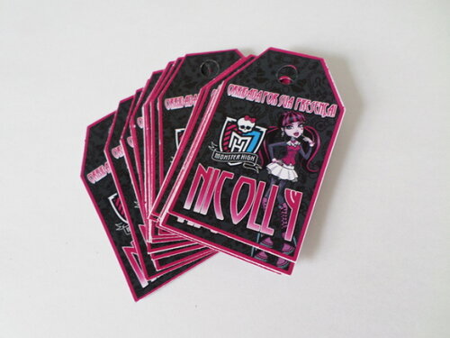 Tags Personalizados Monster High