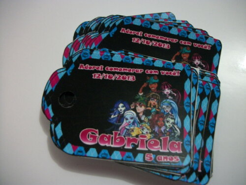 Tags Personalizados Monster High
