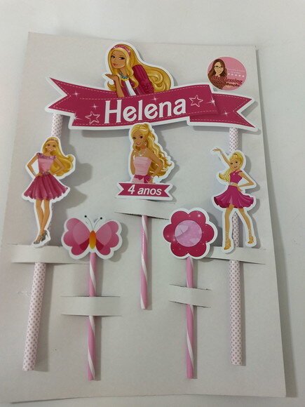 Topo de Bolo Barbie