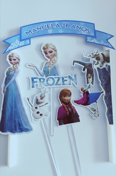 Topo de Bolo Frozen