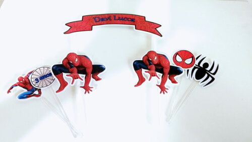 Topo de Bolo Homem Aranha