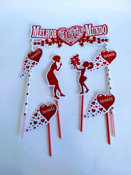 Topo de Bolo Personalizado Dia das Mães