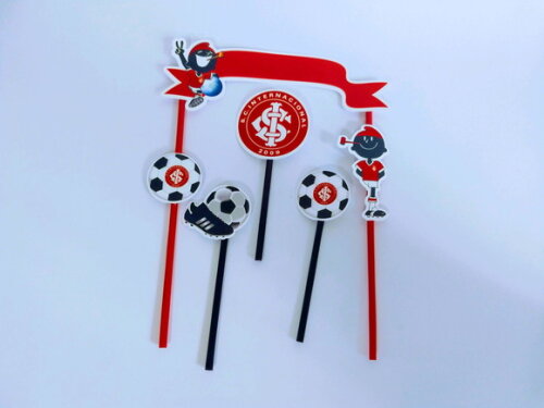 Topo de Bolo Personalizado Futebol