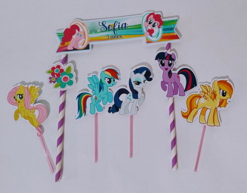 Topo de Bolo Personalizado My Little Pony